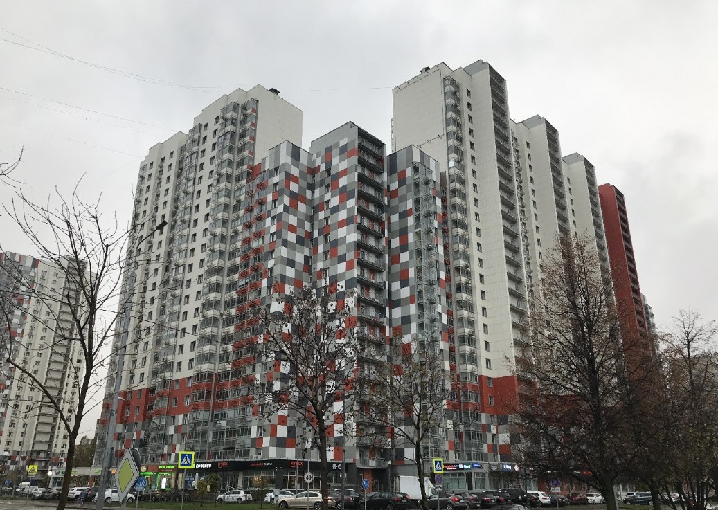 фасад дома, здание по адресу г Москва, Пятницкое шоссе, д 21